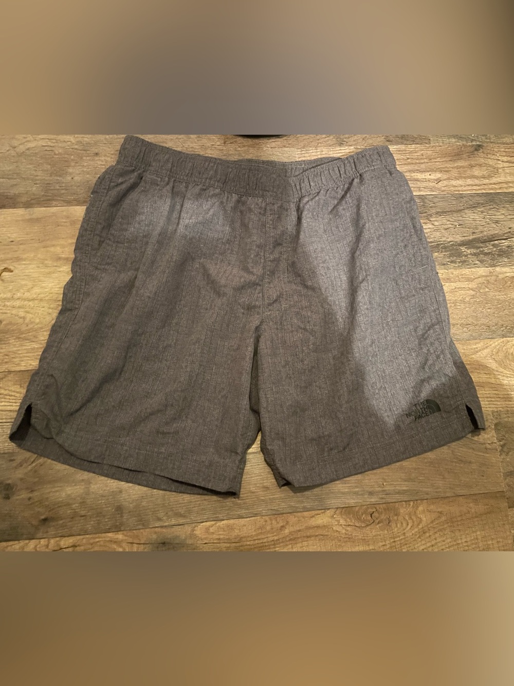 The North Face Men's Charcoal Elastic-Waist Flat Front Shorts